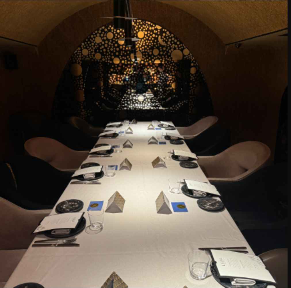 Cena privada AG45 en restaurante de alta gama